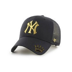 47 Brand MLB NY Yankees Trucker Snapback - B-BRMTL17CTP-BK Custom Crown