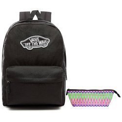 Plecak VANS Realm Backpack szkolny - VN0A3UI6BLK + Pencil Pouch