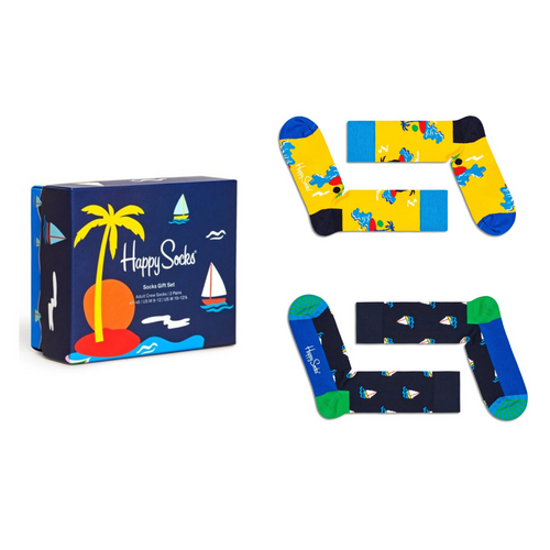 Happy Socks Sail Away Giftbox 2-pack - XSAL02-6500