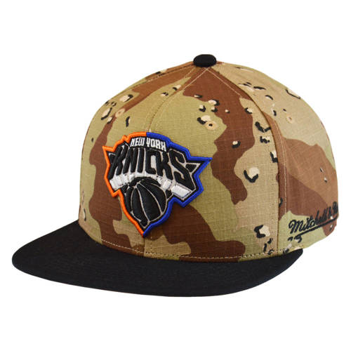 Mitchell & Ness NBA Choco Camo Snapback New York Knicks - HHSS1101-NYKYYPPPCAMO