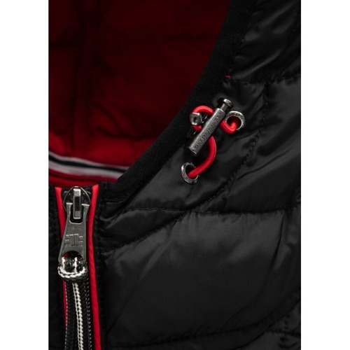 Pit Bull West Coast Padded Bunda s kapucí na zip Seacoast Black