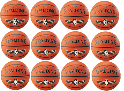 Spalding NBA Silver míč Outdoor x12