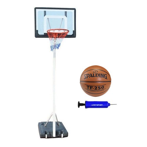 Spartan Portable Basketball Stand 1158 + Spalding TF-250 + čerpadlo 
