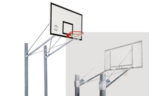 Sure Shot 667 Double Pole Basketball System