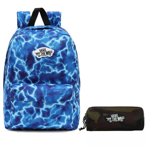 Vans Kids New Skool Backpack - VN0002TLAMQ1 + Pencil Pouch