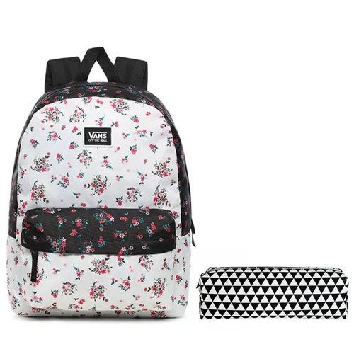 Vans Realm Classic Beauty Floral Patchwork Batoh + Pancil Pouch