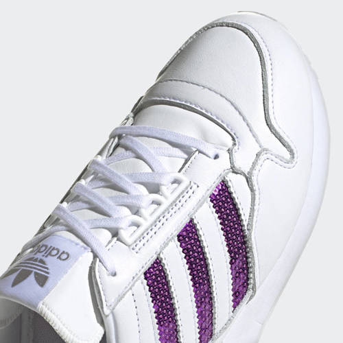 Women's Shoes Adidas Originals ZX 500 Cloud White/Shock Purple - G55663