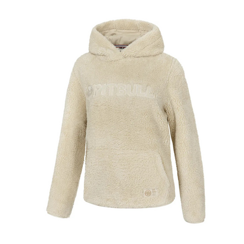 Women's beige warm hoodie Pit Bull Aragona WMN - 12301226000