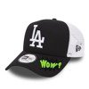 New Era MLB Los Angeles Dodgers Clean A Frame Trucker Cap Custom WOW - 11405498