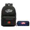 VANS Realm Backpack Rose VN0A3UI6BLK + Pencil Pouch