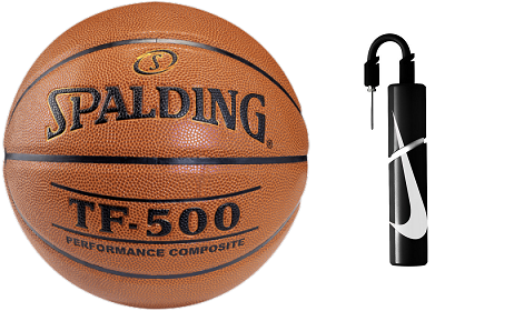 Spalding Basketball NBA TF - 500 Basketball - 3001503010 + Nike Essential  Dual Action Ball Pump | Zubehör | Sklep koszykarski Basketo.pl