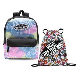 VANS Realm Tie Dye Orchid - VN0A3UI6ZGY + Benched Bag