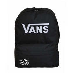 Vans Old Skool Print Backpack Black VN000H50BLK1 + Custom Have A Nice Day