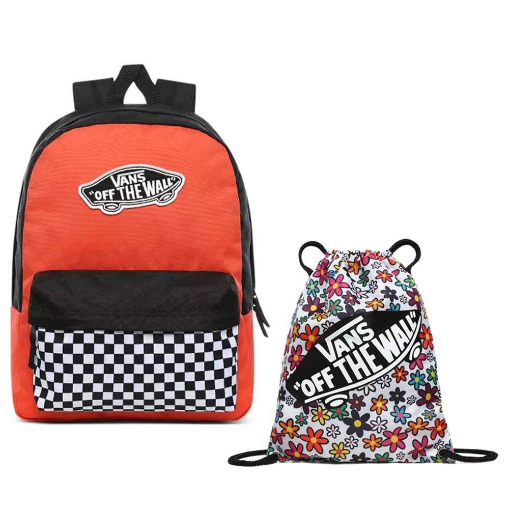 vans realm checkerboard backpack