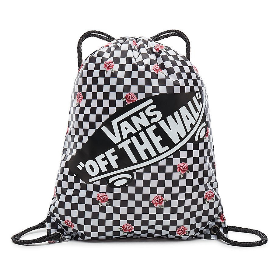 vans checkered rose backpack