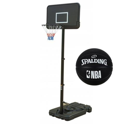 Basketball set Black 305 cm + palding NBA Basketball outdoor 