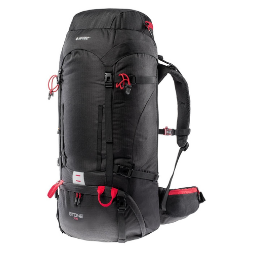 HI-TEC STONE 75L Trekking Backpack BLACK / RED - FT220.11