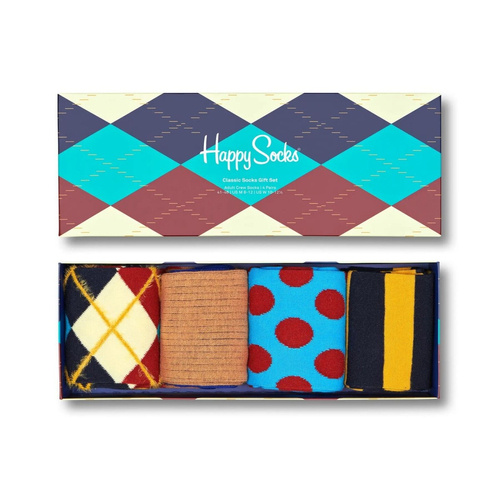 Happy Socks 4-pack Classics Giftbox- XCCS09-6300