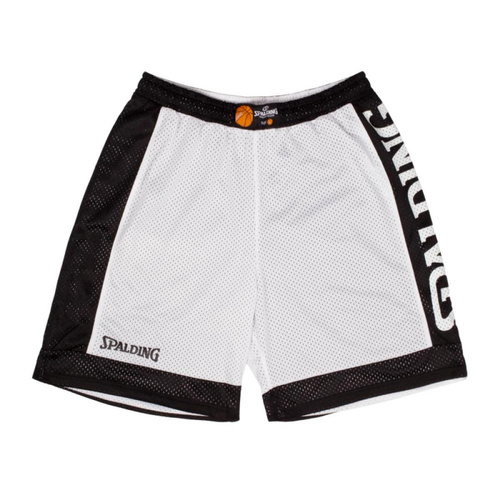 Men's Spalding Reversible Shorts to Basketball Black / White - 40221208