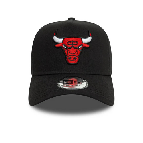 New Era 9FORTY NBA Chicago Bulls Patch Black  E-Frame Adjustable Cap - 60580707