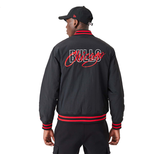 New Era NBA Chicago Bulls Script Bomber Jacket - 60332203