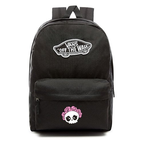 VANS Realm Backpack | VN0A3UI6BLK - Custom Cute Skull