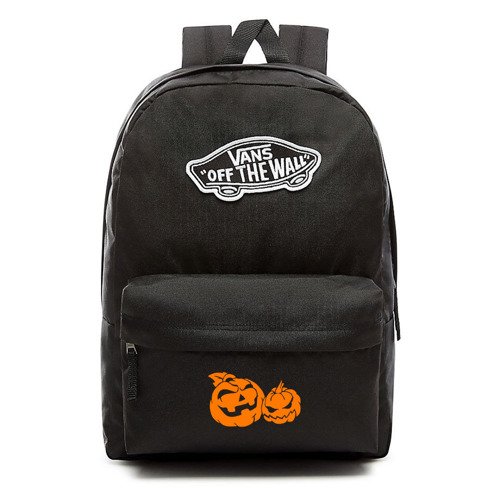 VANS Realm Backpack | VN0A3UI6BLK - Custom Halloween Pumpkins