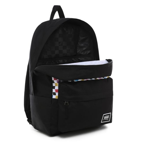 Vans Glitter Check Realm Backpack Multicolor Checkered Bag - VN0A48HGUX9