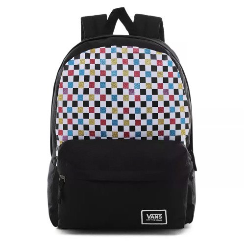 Vans Glitter Check Realm Backpack - VN0A48HGUX9 + Benched Bag