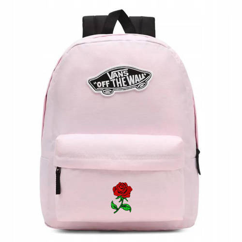 Vans Realm Cradle Pink Backpack VN0A3UI6V1C1 + Custom Rose