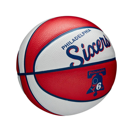 Wilson NBA Retro Los Angeles Lakers Mini Outdoor Basketball - WTB3200XBLAL