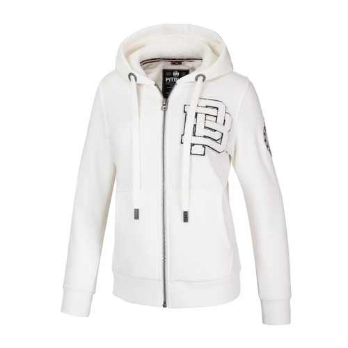 Women's warm zipped hoodie white Pit Bull Sherpa Ruffina - 184011000200