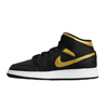 Air Jordan 1 Mid (GS) Basketball shoes Black/Metallic Gold - DQ8423-071