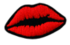 Red lips Thermal Patch