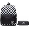 VANS Glitter Check Backpack - VN0A48HGXZG + Pencil Pouch