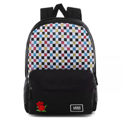 Vans Glitter Check Realm Rucksack - VN0A48HGUX9 Custom Rose