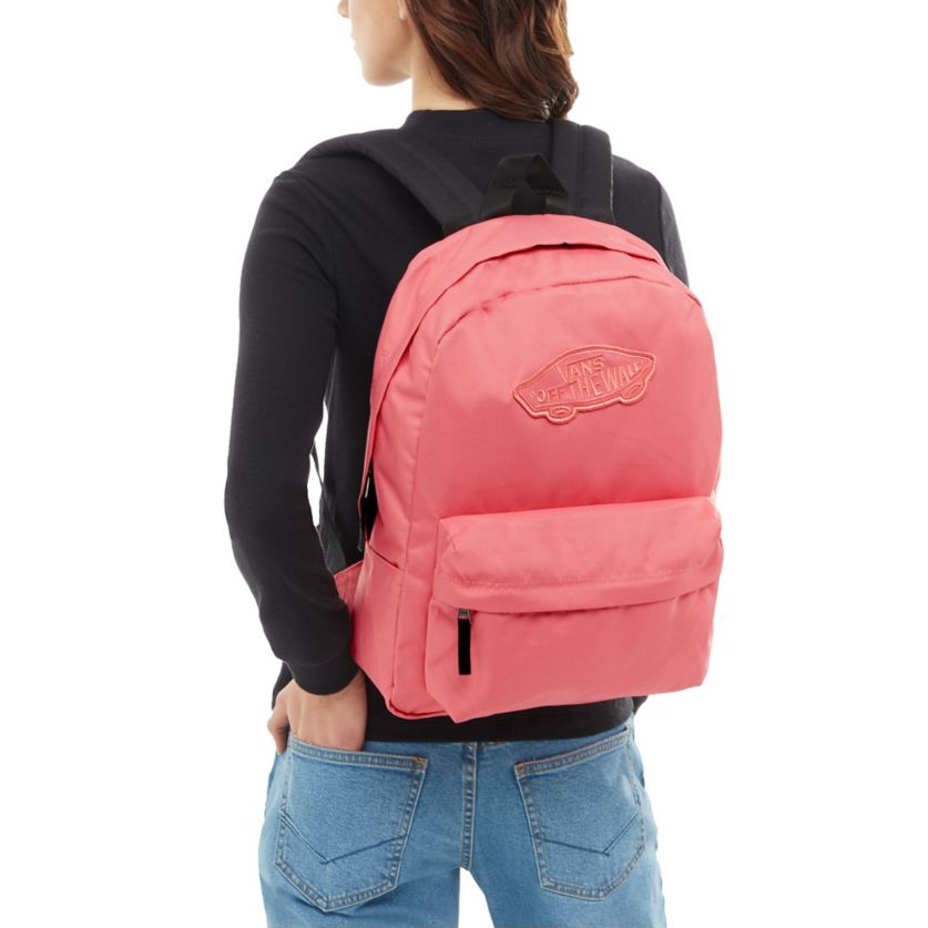 vans realm backpack desert rose