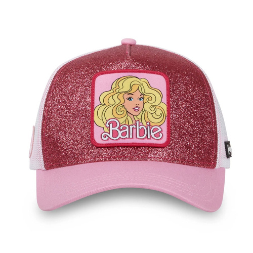 Capslab Barbie Snapback Trucker Cap Pink/White - CL/BA1/2/CT/BA18