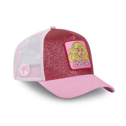 Capslab Barbie Snapback Trucker Cap Pink/White - CL/BA1/2/CT/BA18