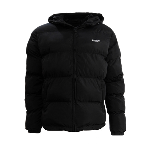 Men's black winter jacket with a hood Prosto Winter Adament - KL242MOUT2052