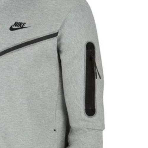 Men's hoodie sport grey full zip Nike NSW Tech Fleece Hoodie - CU4489-063