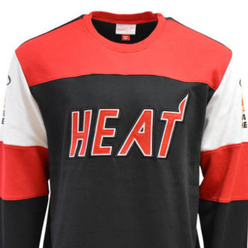 Mitchell & Ness NBA Miami Heat Perfect Season Fllece - FCPO1037-MHEYYPPPBLCK