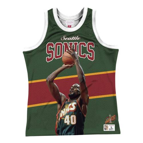 Mitchell & Ness NBA Seattle Supersonics Shawn Kemp Sublimated Player Tank