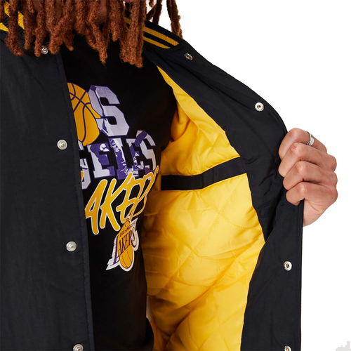 New Era NBA Los Angeles Lakers Script Bomber Jacket - 60332205