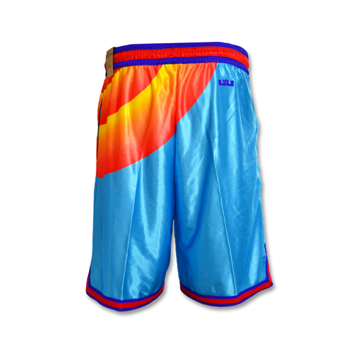 Nike LeBron Space Jam Tune Squad Shorts Lt Blue Fury/Concord/University Gold - DJ3869-434