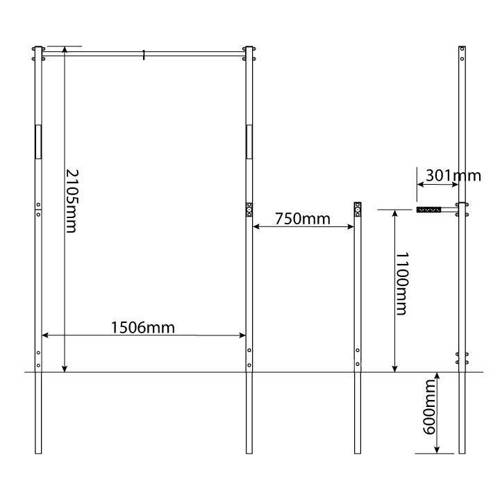 Outdoor set pull-up street workout K-SPORT - KSOZ002