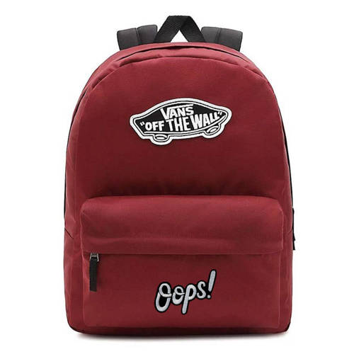 Vans Realm Backpack Red Rucksack - VN0A3UI6J511 Custom Oops!