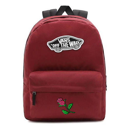 Vans Realm Backpack Red Rucksack - VN0A3UI6J511 Custom rose