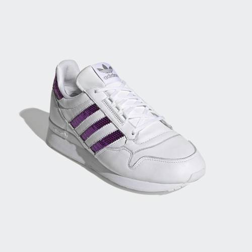 Women's Shoes Adidas Originals ZX 500 Cloud White/Shock Purple - G55663