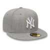 New Era 59FIFTY MLB NY New York Yankees Essential Heather Grey Fullcap - 11044974